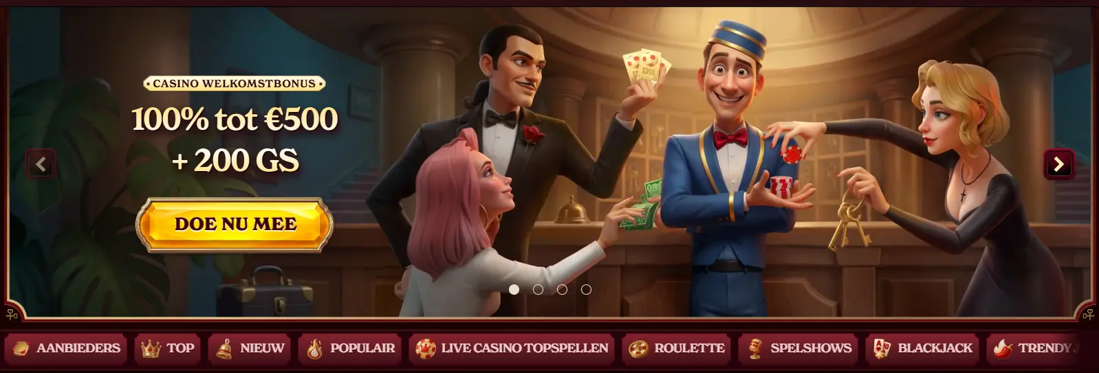 Casoola Casino welkomstbonus banner
